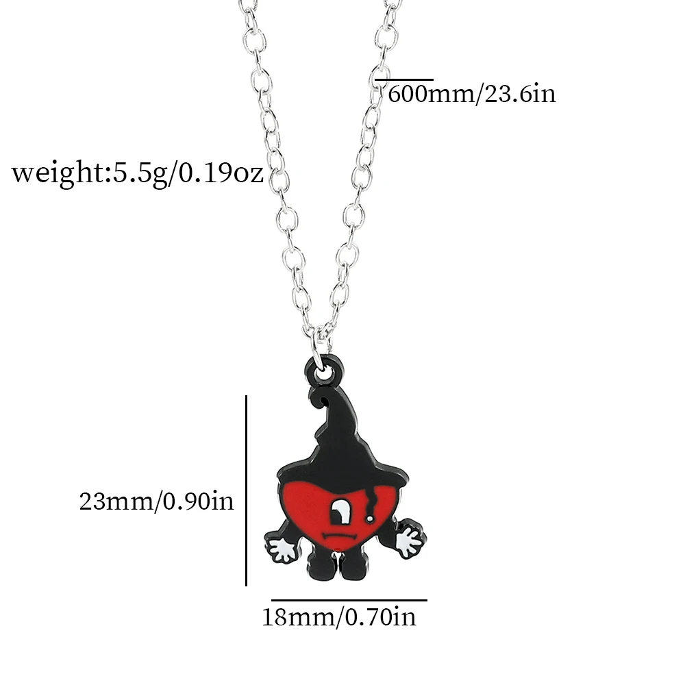 Hot Selling Rabbit Pendant Necklace Hip Hop Pop Singer Fans Gift Collar Jewelry Women Men Gift