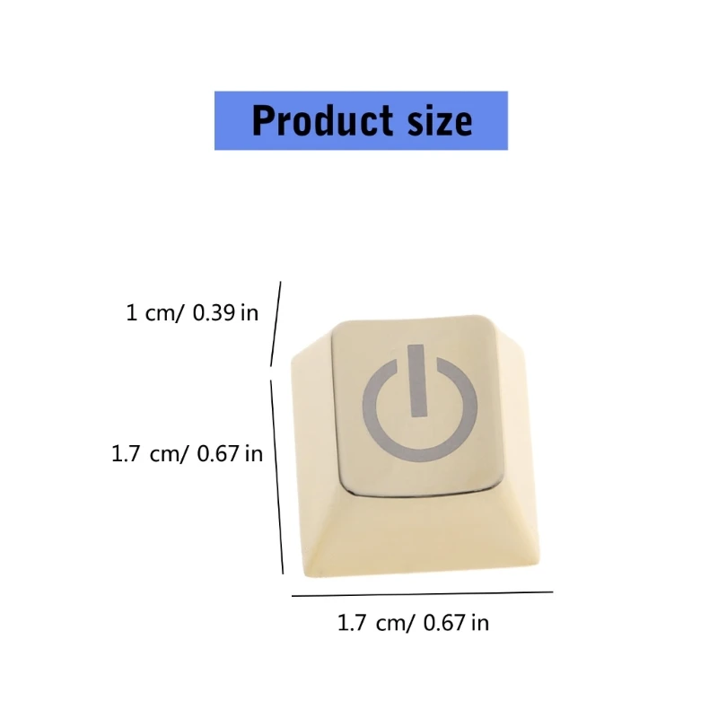 Replacement Keycap Precisions Lasers Etched Metal Key Button for Keyboards