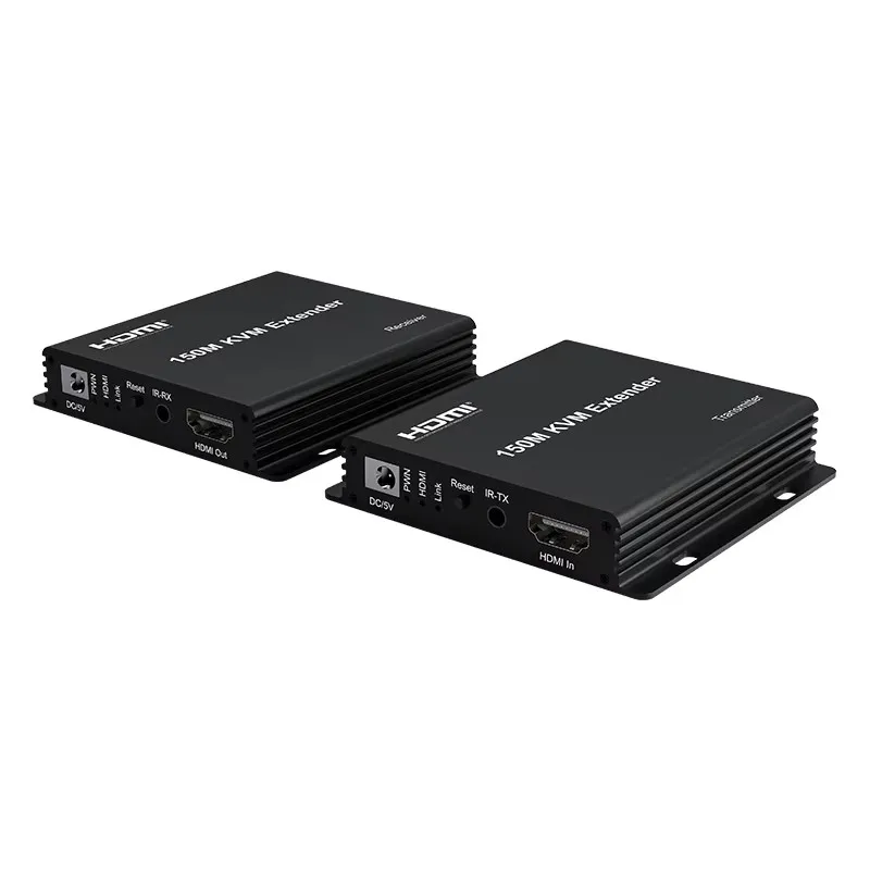 

HD150M KVM Extender Black Ethernet Cat 5e/6 Accessory With O Video Made Aluminum Alloy Metal For Computer Use 1080p