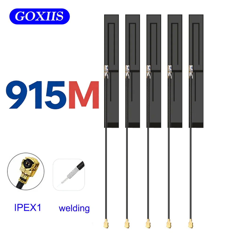 

10PCS 915M Antenna 3dBi with Built-in FPC Soft Board RG1.13 12cm Cable IPEX Welding Connector