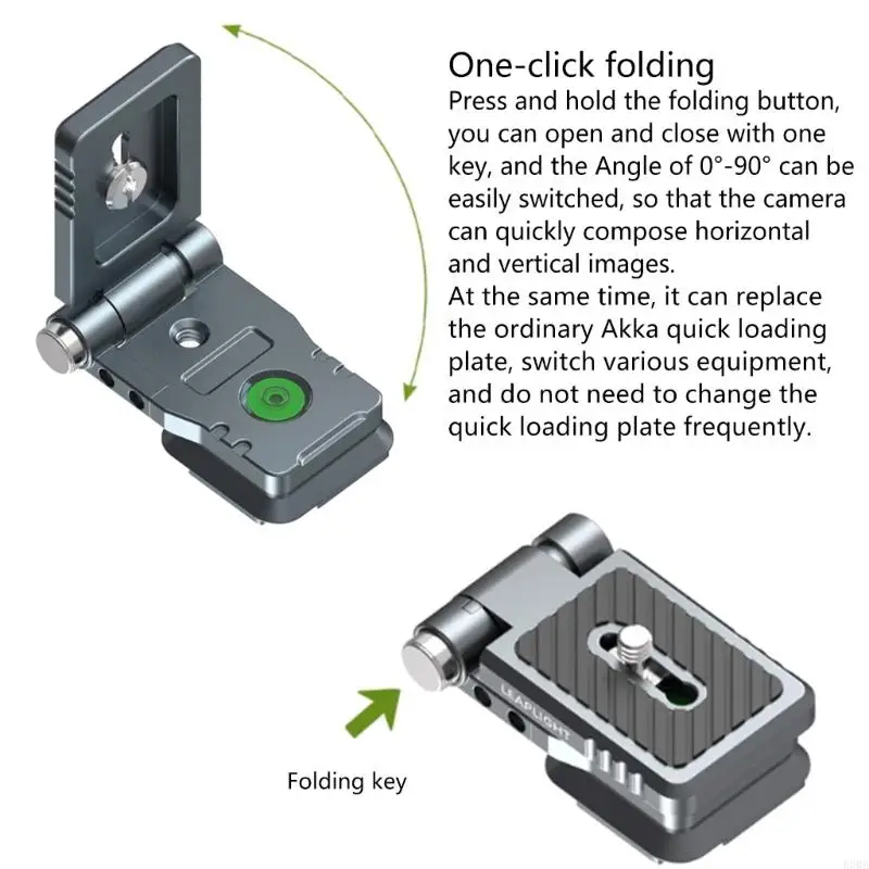 Máy ảnh gấp E0BB L Giá đỡ tấm với ARCA phát hành nhanh tấm cho bộ chân chay Gimbals ngang