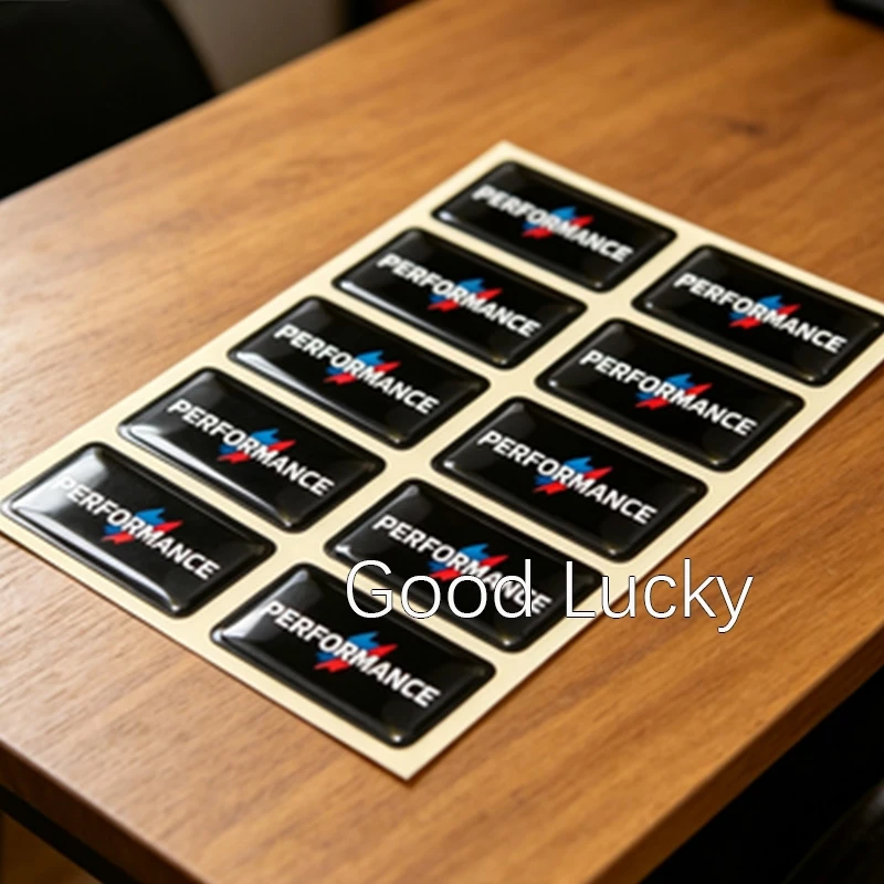 

4Pcs Car Steering Wheel Emblem Sticker Interior Tuning Badge For BMW F/G/E Series Motorcycle Modification Decoration