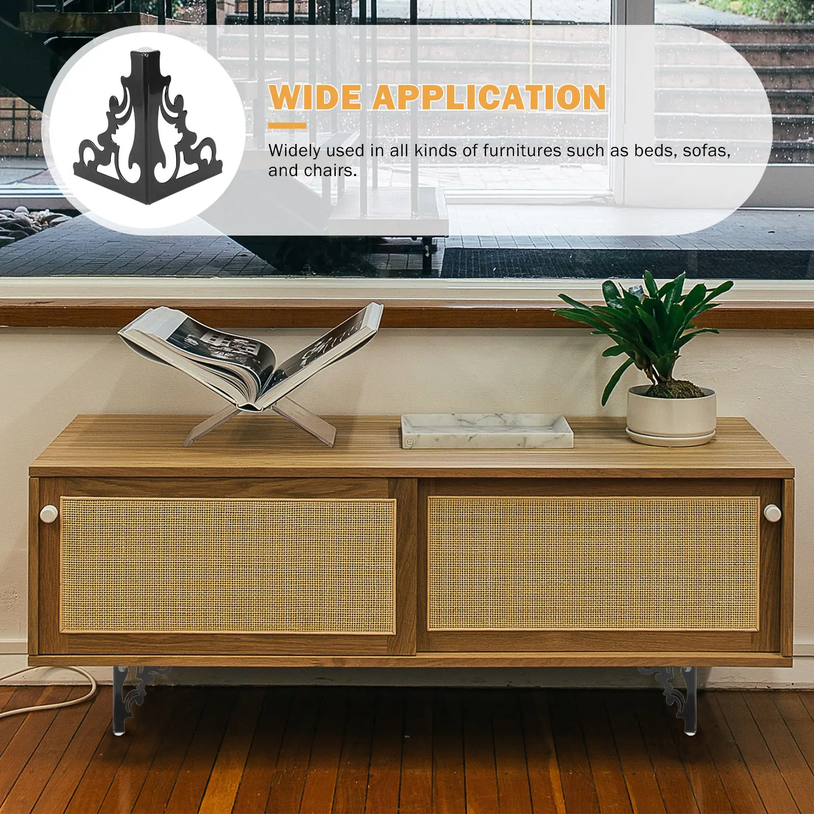 

Мебельная фурнитура: Декоративные черные полые опорные ножки для диванов, табуретов и столов