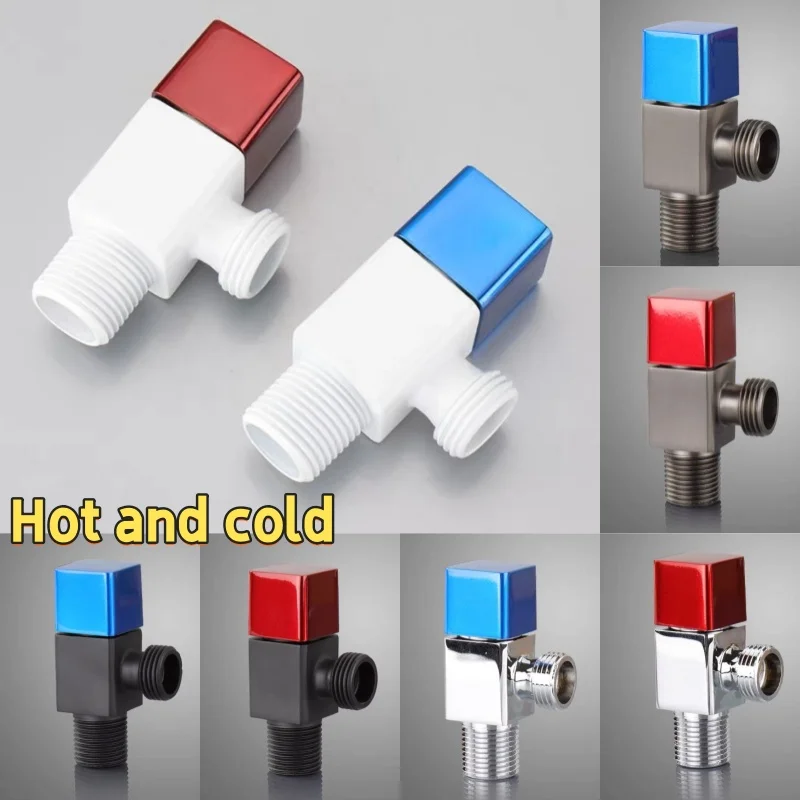 

Brass hot and cold water inlet ball valve G1/2" bathroom kitchen sink stop valve toilet connection water pressure regulator
