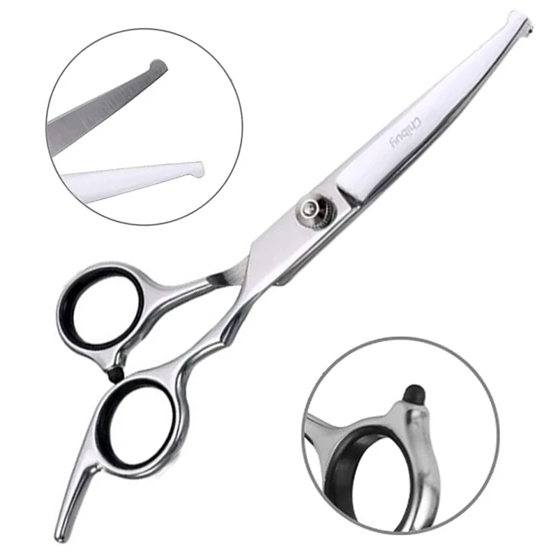 1PC Up Curved Pet Grooming Scissors Right And Left Hand Dog Grooming Hair Shears Professional Hairdressing Scissors