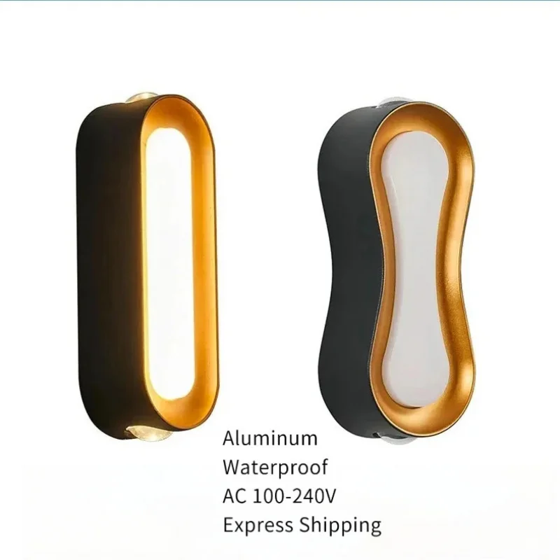 

Черное золото, высококачественный алюминиевый водонепроницаемый настенный светильник, креативная защита глаз с высоким CRI, напрямую от производителя