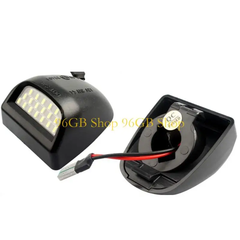 

96GB Vehicle LED License Plate Lights Lamp Universal Application Material Construction Energy Saving Quick Installation