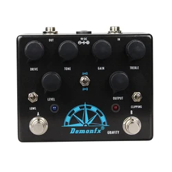 Demonfx Gravity Guitar Effect Pedal, Overdrive Tube, TS10 and KLON in One Pedal, High Quantity, New