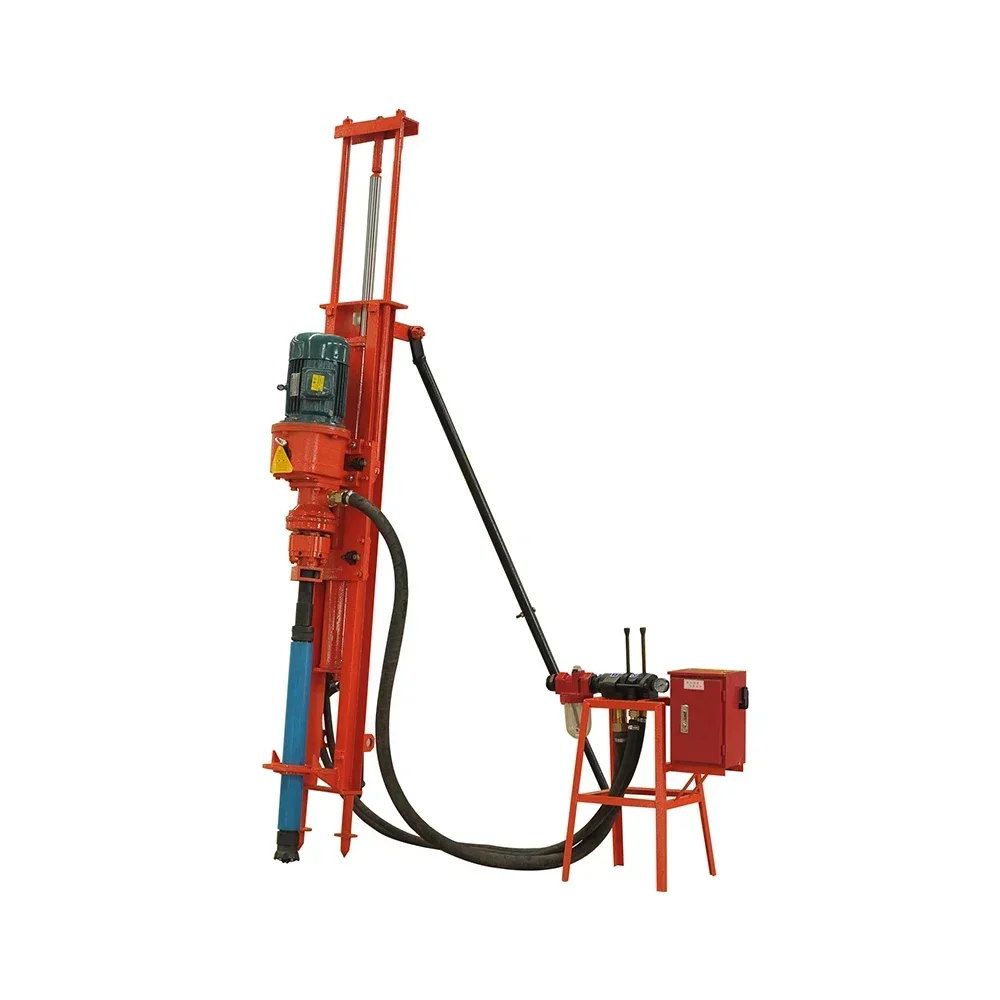 Portable Rock Soil DTH Drilling Rig Machine Construction Project Using Down the Hole Drill Rig Tool Pipe Bit Parts for Ghana
