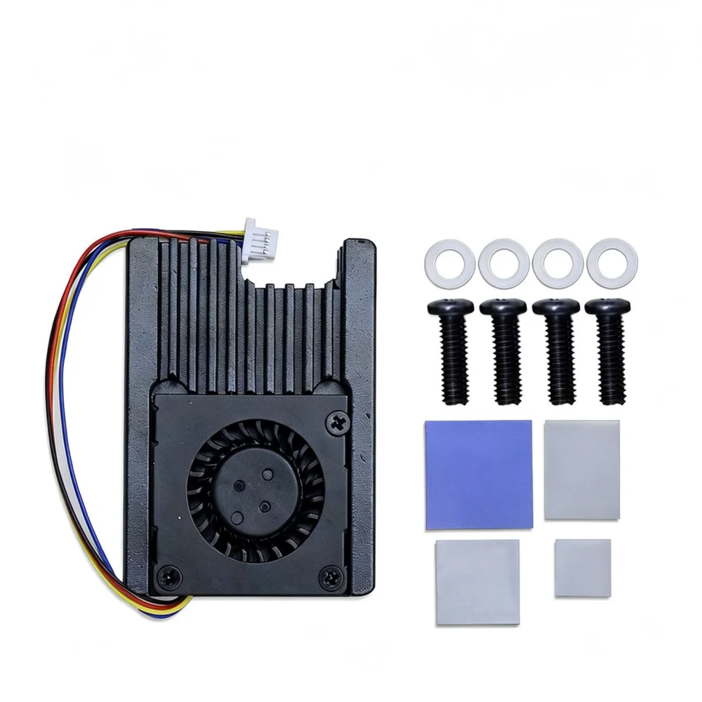 Active Cooling Fan Sink For Raspberry Pi Compute Module 5 Temperature Controlled PWM System For Reliable Deployment
