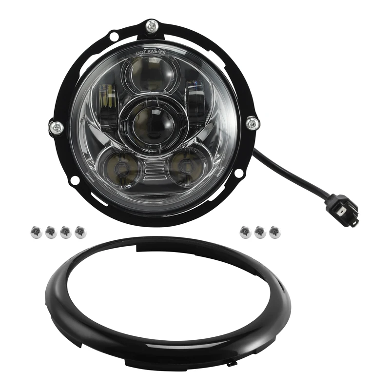 

Motorcycle 5.75'' LED Headlight & Mount Bracket Fit For Harley Low Rider ST FXLRST 2022-25