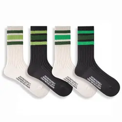 1 Paar Mode Herren Socken lässig gestreifte Streetwear Hip Hop Skateboard lange Socken Baumwolle atmungsaktive Männer männliche Socken Geschenke