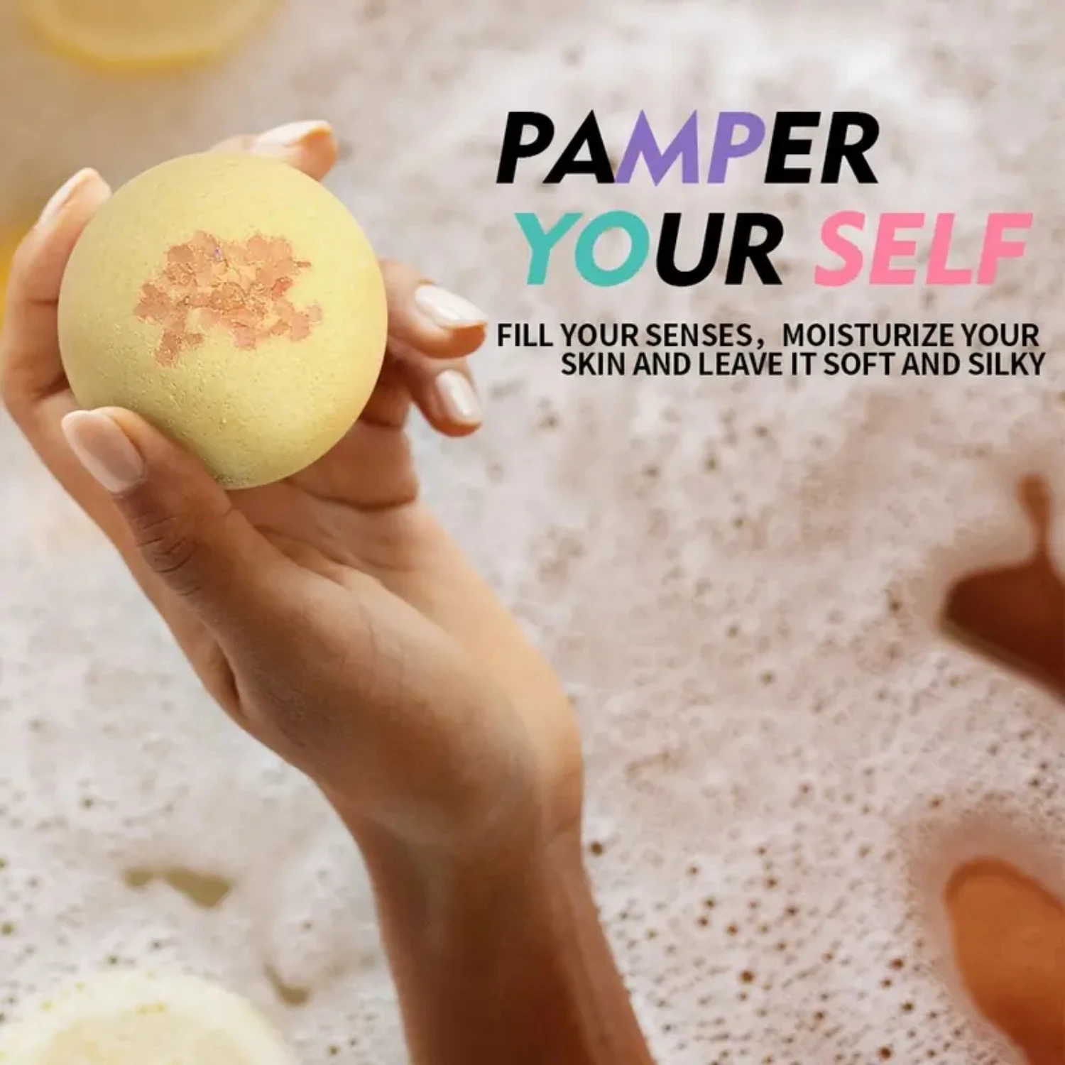 مجموعة هدايا قنابل الاستحمام مكونة من 8/12 قطعة - كرات فقاعات لتجربة الاستحمام المريحة