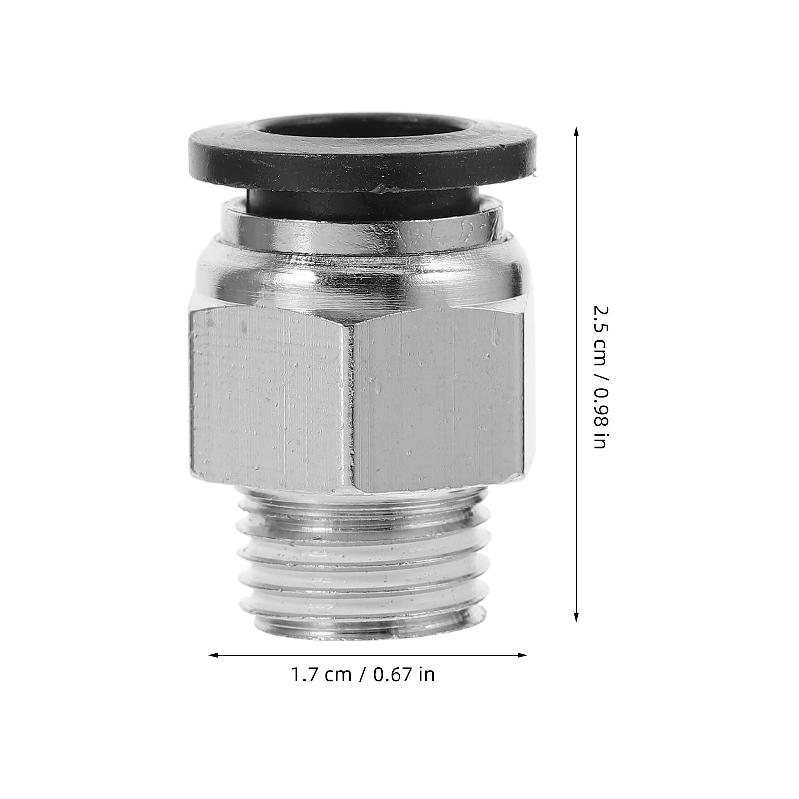 10Pcs Pneumatic Push to Connect Air Fittings Straight Through External Thread Design for Air Compressors Pneumatic Tools Quick