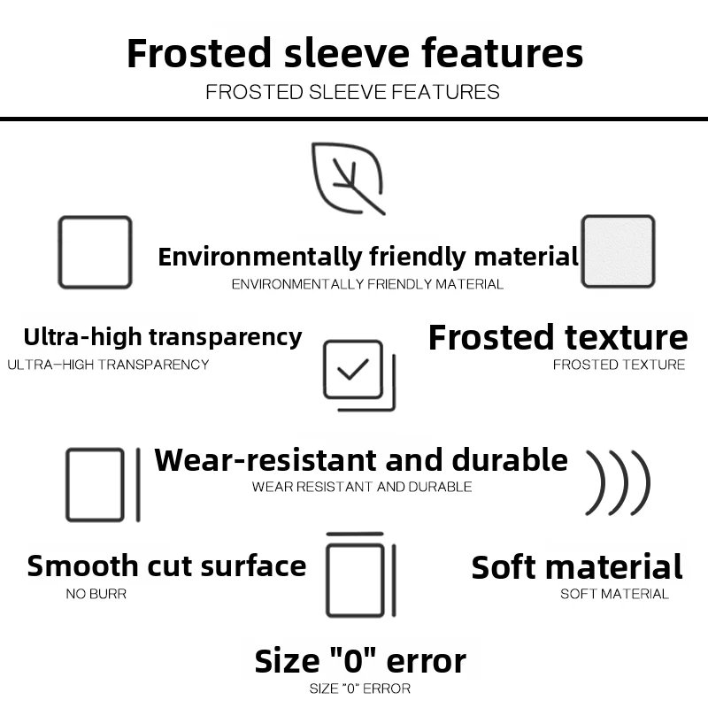 High Quality Frosted Card Sleeve for 7 Consecutive Flip 20 Silk Straight Angle And round Corner Tabletop Game Accessory