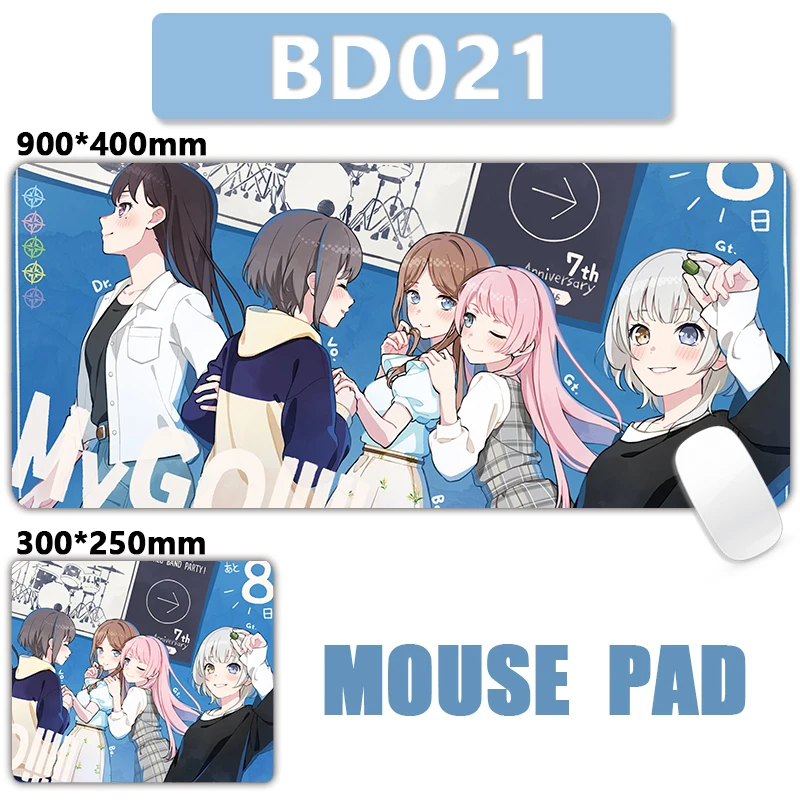 Bang Dream It's MyGO XXL Large Gaming Mouse Pad Non-slip Office Keyboard Mats Desk Mat Mousepad