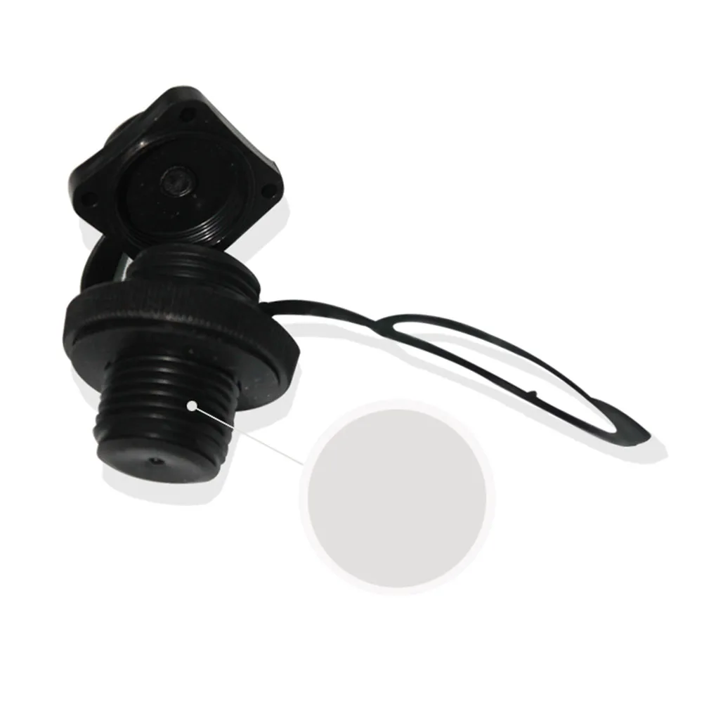 

2 PCS Inflatable Bed Kayaking Air Nozzle Plug Caps Screw for Rowing Black