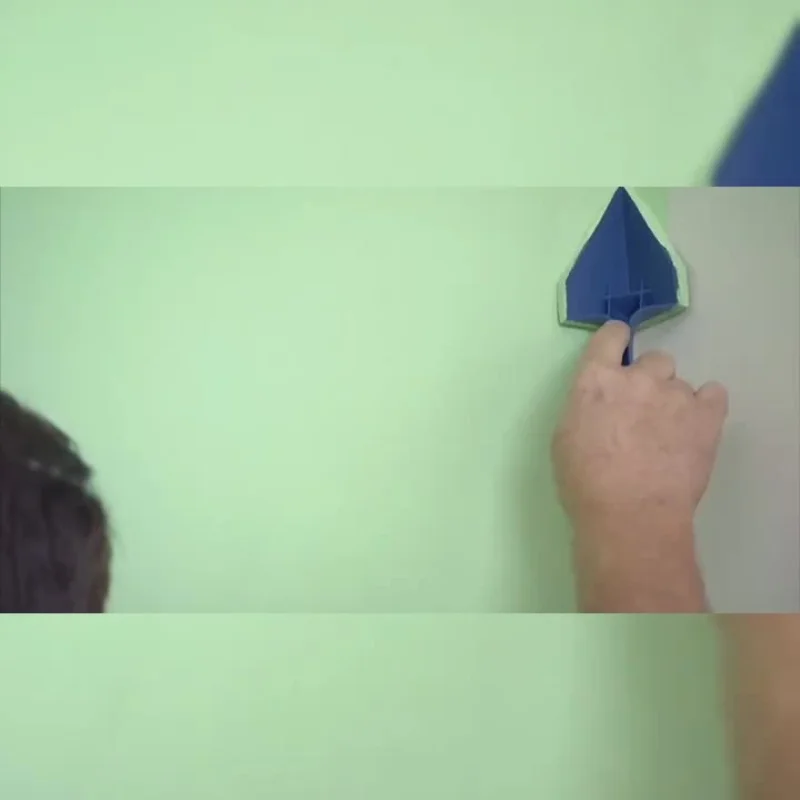 Triangle Paint Brush With Durable Plastic Handle - Multi-Functional Corner And Painter For The Edges Corners Crevices