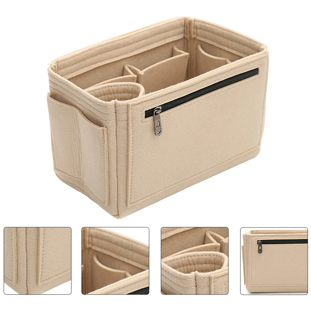 

Felt Large Capacity Makeup Storage Durable Toiletry Container Women Organizer Bag Pencil Pouch Holder Case Felt Makeup