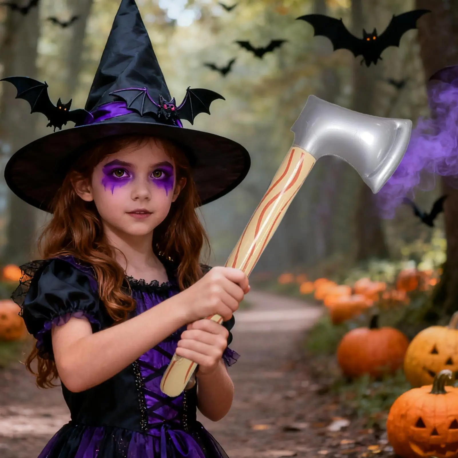 Inflatable Toys Realistic Axe Sickle Holiday Props Cosplay Pickaxe Axe Inflatable Toys For Boys Girls Dress Up Halloween Party