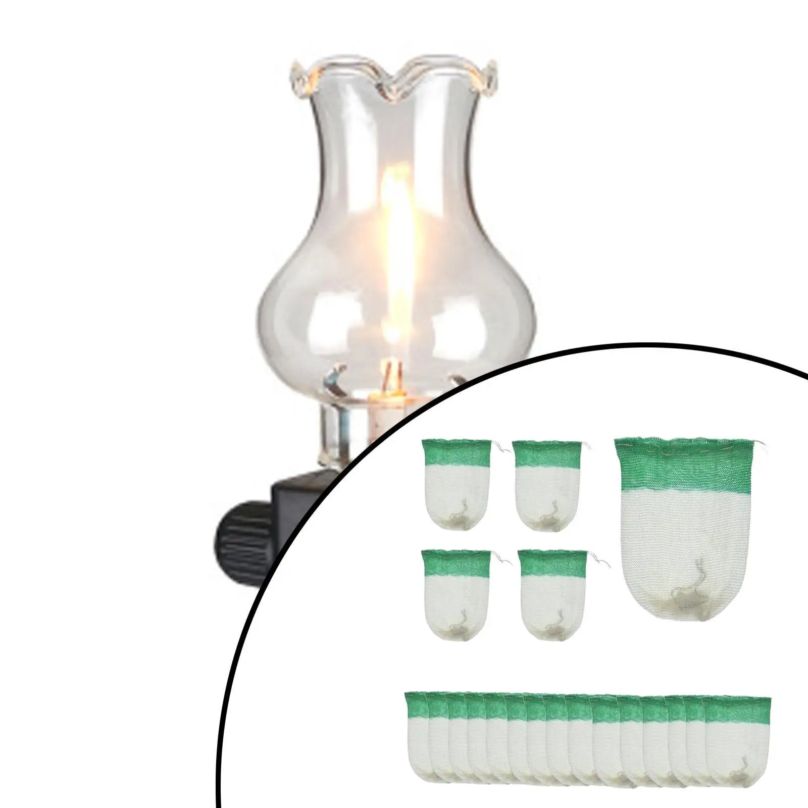 Outdoor Camping Gas Lamp Mantles Practical Lantern Mantles 10x8cm for Hiking Lighting Trips