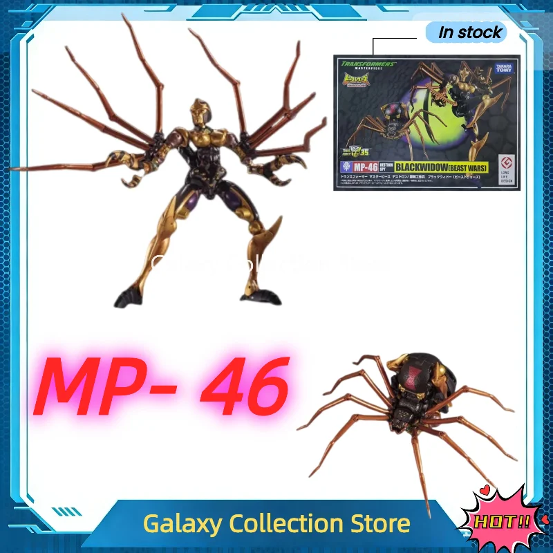 En stock: Juguete de transformación Premium MP46 MP-46 Spider Warrior Black Widow, figuras de acción, juguetes de colección, regalos