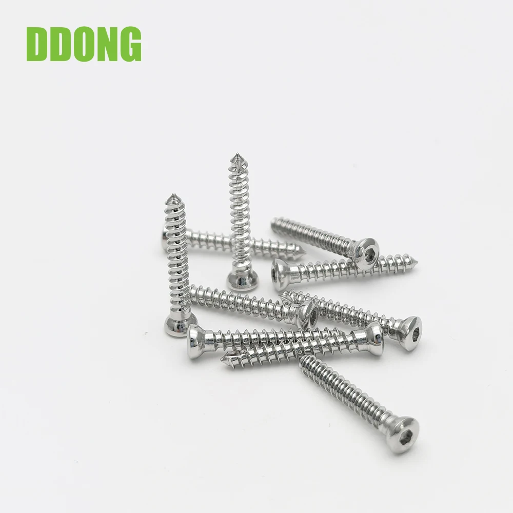 

2.0mm Stainless Steel Cortical Bone Self-tapping Screw, Hexagon Veterinary Orthopedics Implants, Pet Surgical Instruments