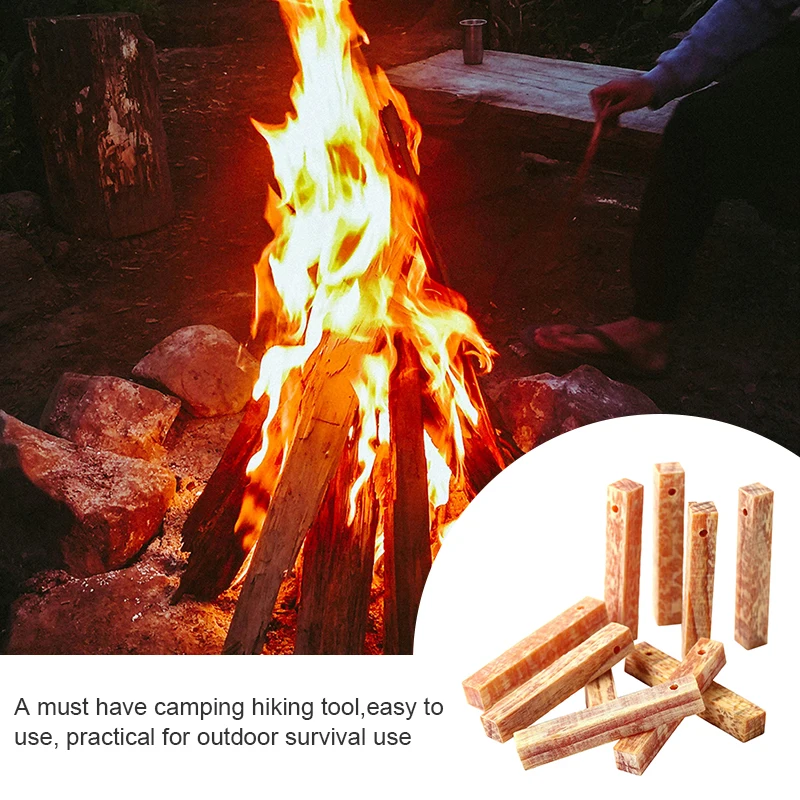 1pc Fatwood Fire Starter Stick Outdoor Fire Making Tools Natural Firestarting Wood Stick for Campfire Fireplace Emergency Tools - view 4