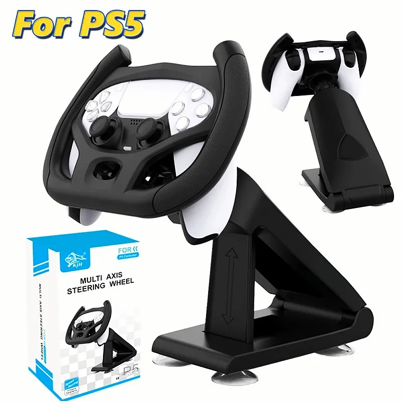 For Sony Playstation 5 Multi Axis Steering Wheel Races Gaming Handle Holder For PS5 Car Games Professional Handle Controller