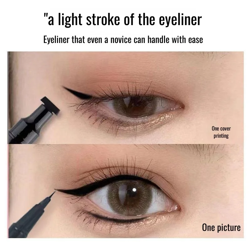 Eyeliner à double tête, longue durée, résistant à l'eau et aux sauvegardes, lisiiner des cils inférieurs, ne se démaquille pas