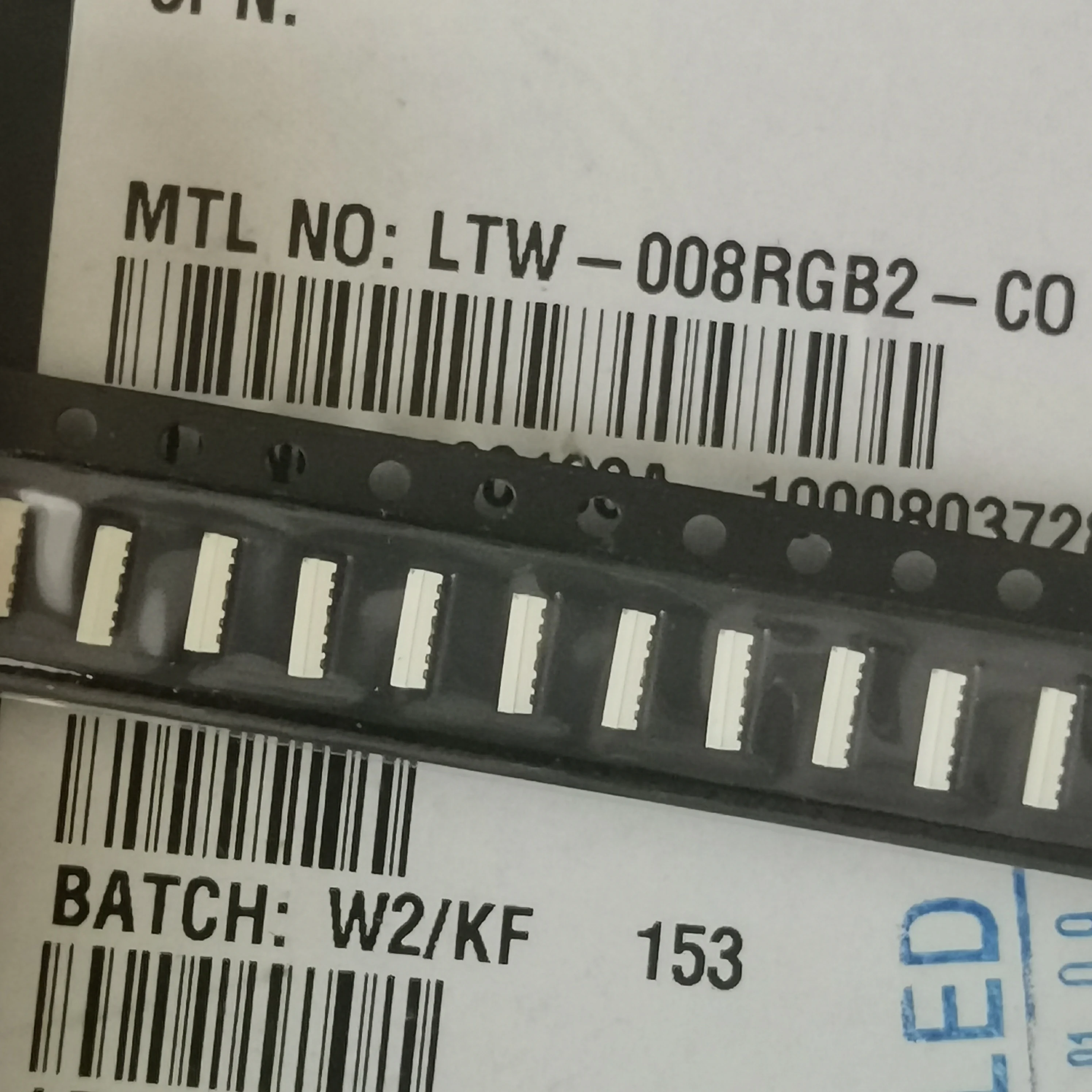 50 قطعة/020 SMD LED LTW-008RGB2-CO كامل اللون RGB أحمر أزرق الزمرد الأخضر الجانب توهج