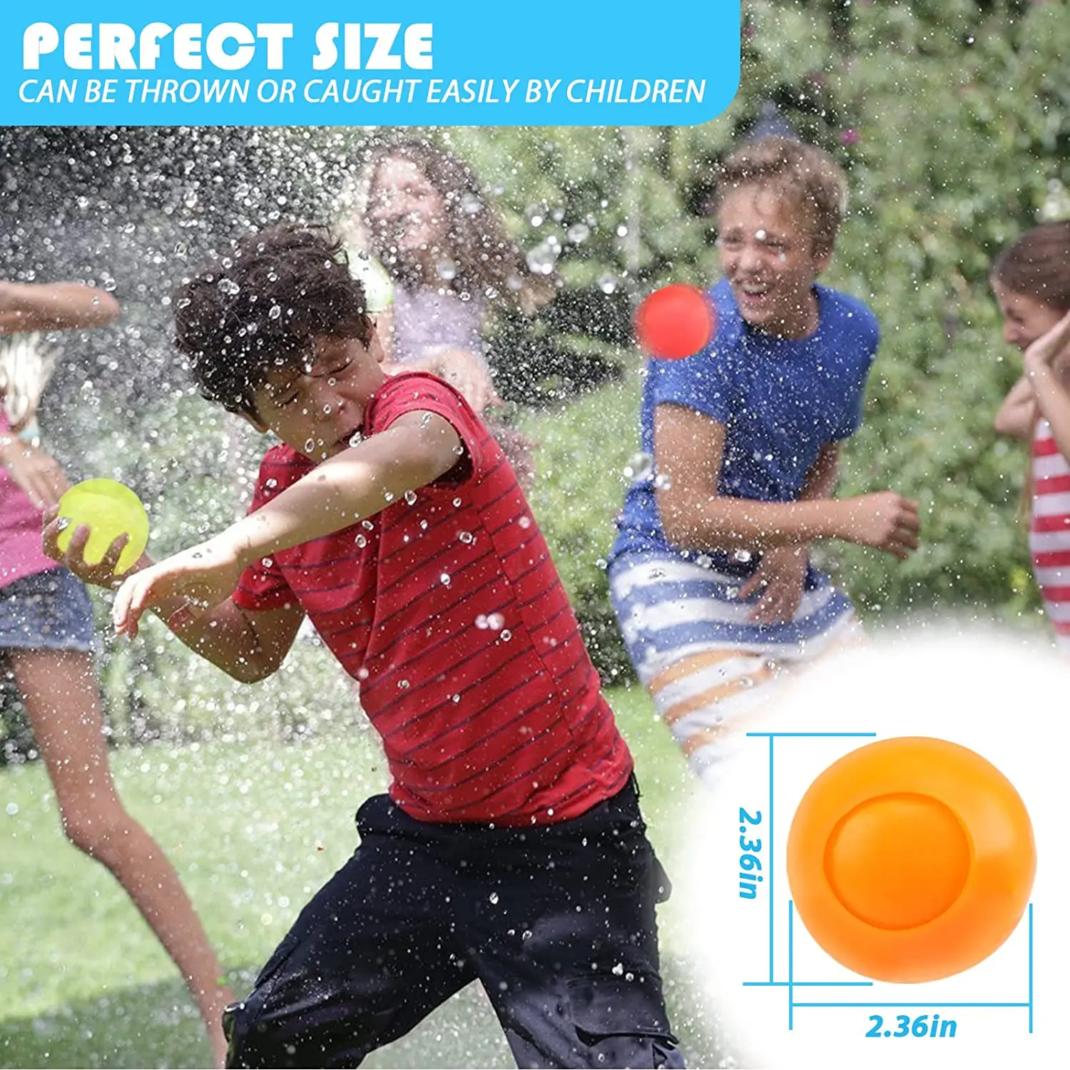 Confezione da 12 palloncini d'acqua riutilizzabili autosigillanti a riempimento rapido bomba d'acqua Splash Ball Toys forniture per feste per feste estive in piscina all'aperto