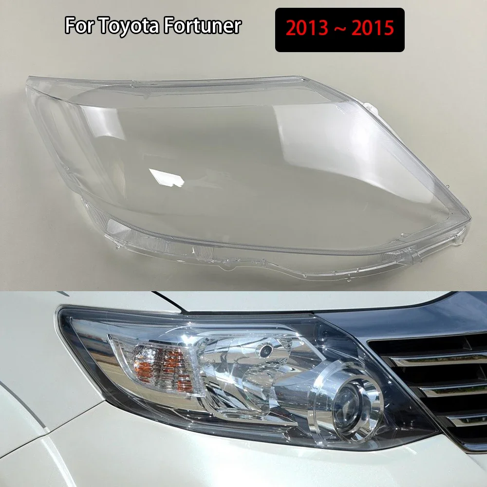 

Headlight Cover Headlamp Shell Lens Lampshade Transparent Shade Mask Plexiglass For Toyota Fortuner 2013 2014 2015