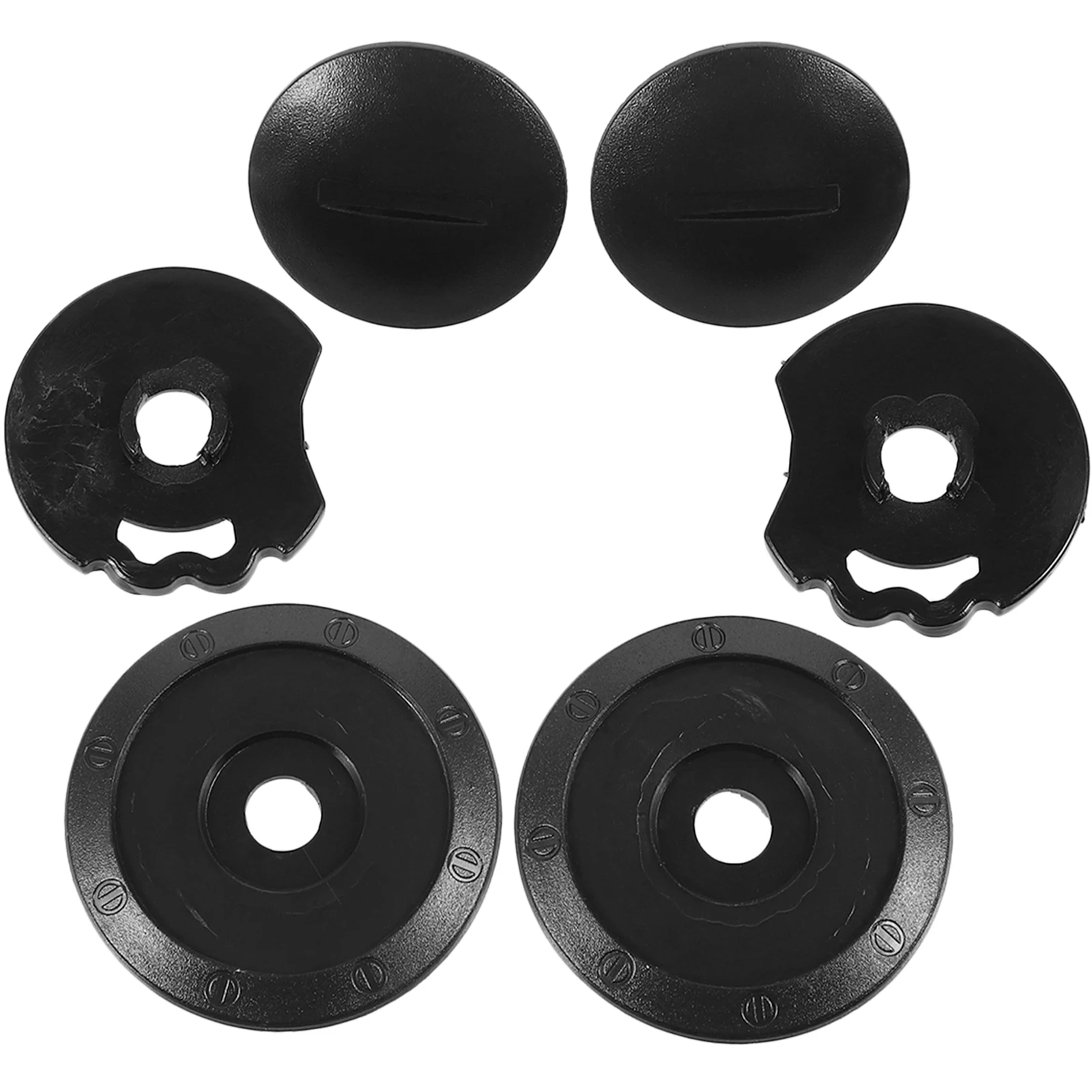 

6pcs Motorcycle Lens Base Kit Black Plate Screws Plastic Durable Replacement Parts Various Models Easy