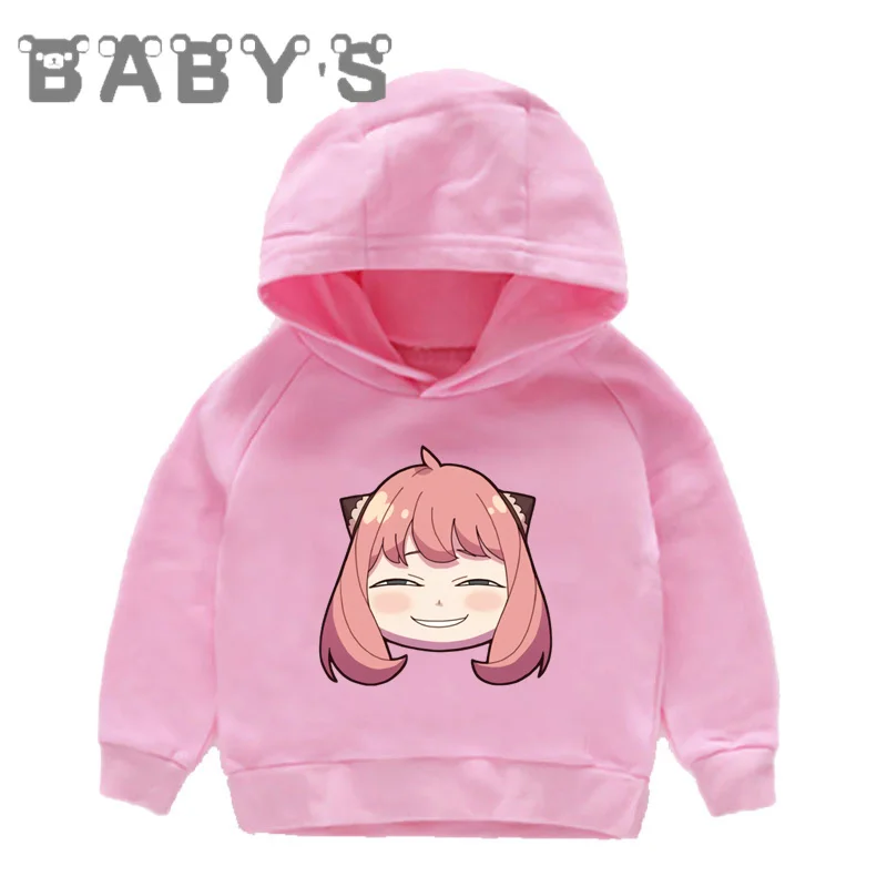 Anime Spy x Family Anya Twilight Print Cartoon Kids Hoodies Boys Girls Sweatshirts Children Clothes Cotton Baby Tops,KMT5802