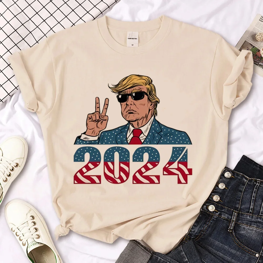 Camiseta gráfica trunfo feminina, camiseta harajuku, roupa de anime feminina, blusa com decote em O, roupa casual, venda quente, Y2K, verão