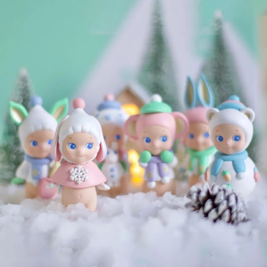 Sonny Angel Blind Box Toys Winter Wonderland Series Anime Action Figures Ornaments Dolls Fans Girls Children's Christmas Gift