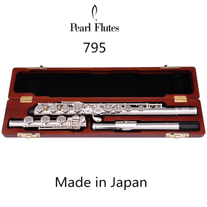 

Made in Japan Pearl Flute PF795RBE Silver Plated Flutes French Button Split E Mechanism B Leg Flute 17 Holes Open