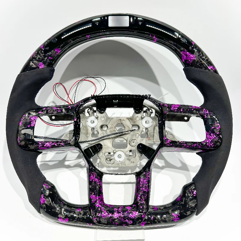 

Factory Direct Sales of Racing-style Genuine Forged Carbon Fiber LED Car Steering Wheels Suitable for Mustang 2024 GT Cars