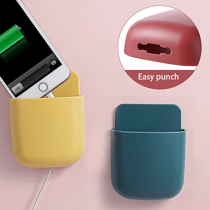 Traceless Wall Mounted Storage Box Bathroom Toiletries Storage Rack Mobile Phone Air Conditioning Remote Control Storage Rack