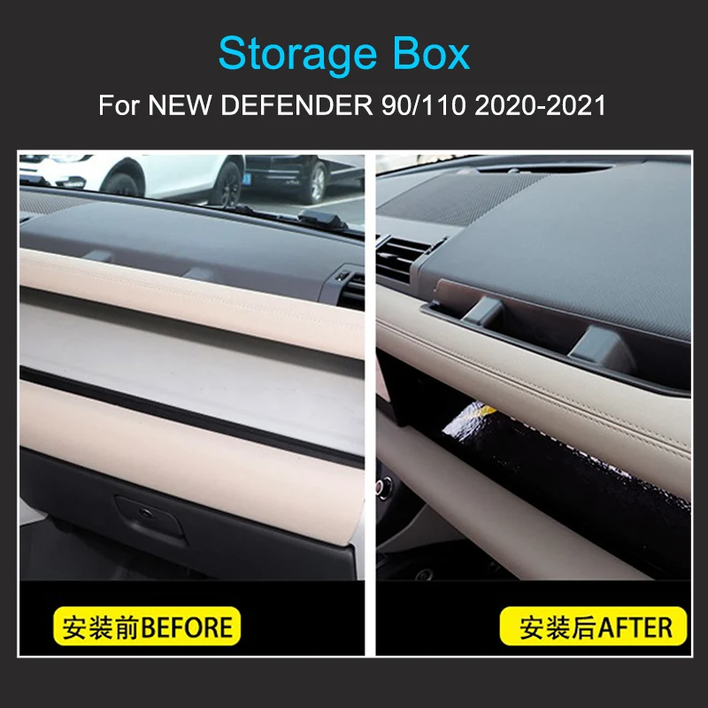 Front Handle Storage Box for Land Rover Defender 90 110 2020-2023 Car Interior Accessories Parts Storage Box for Defender 90/110