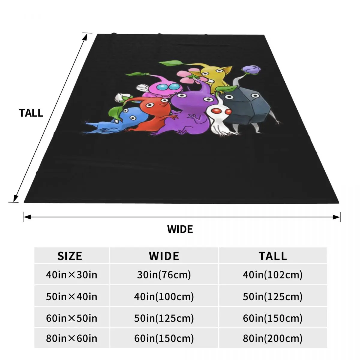 170 Pikmin Ideas Game Art Blankets Flannel Sofa Throw Blanket Super Soft for Couch Bedding Travel Throws Bedspread Quilt