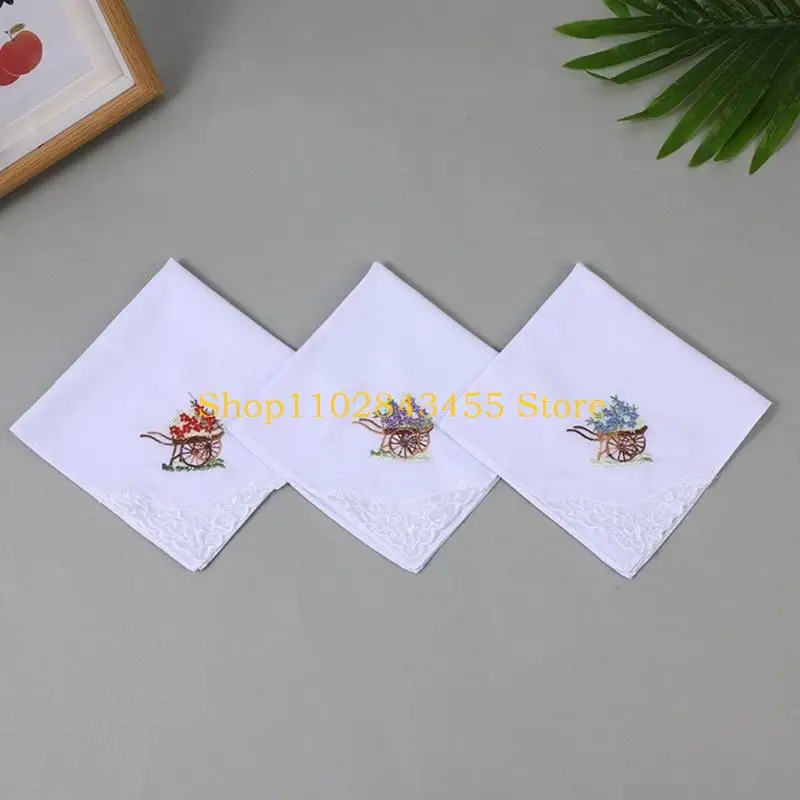 49MC 28x28CM Asciugamano fazzoletto da ricamo per bandane quadrate per adulti Asciugamano tascabile multiuso da uomo Asciugatura