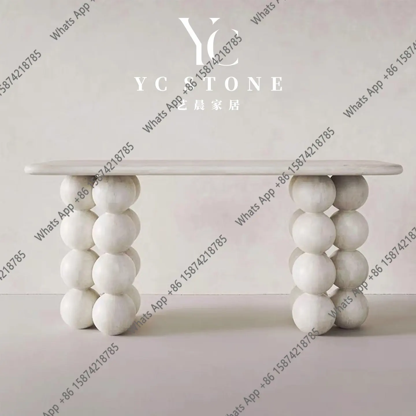Natural marble entrance table Simple entrance entrance table Storage table Corridor aisle Premium