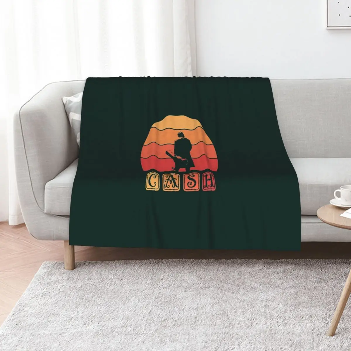 

Johnny Cash Retro Art Throw Blanket Luxury funny gift Soft Big Fashion Sofas Blankets
