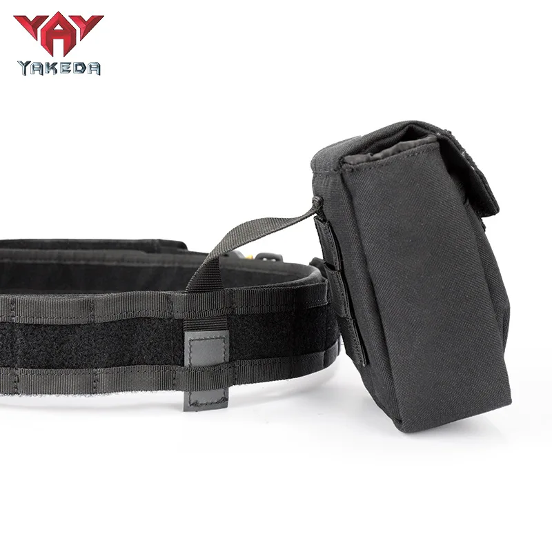 YAKEDA Tactical Waist Bag Multifunctional Six-piece Set of Tactical Girdle Wear-resistant Duty Tactical Special Equipment