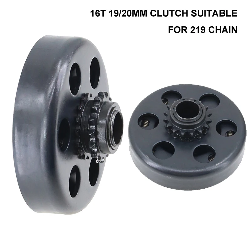 219-16t 19mm/20mm 16t Embrague Automático Centrífugo de 16 Dientes para Cadena 219 de Go Kart, Fun Karting, Minibike