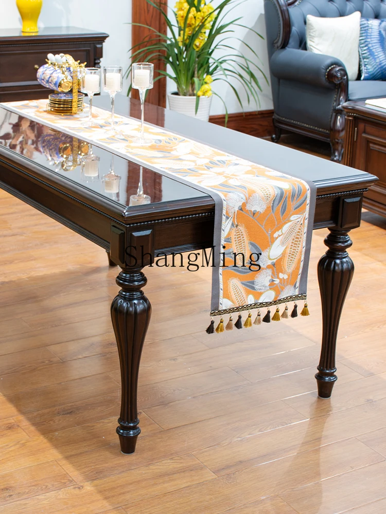 SM dining table solid wood light luxury dining table and chair combination furniture rectangular dining table household