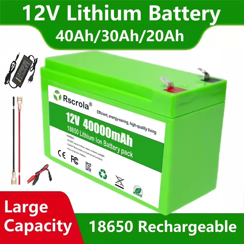 2025 Hot 12V Li-ion 18650 Lithium Rechargeable Battery Pack for Sprayer Kids Electric Toy Car Scale Access Control+Charger