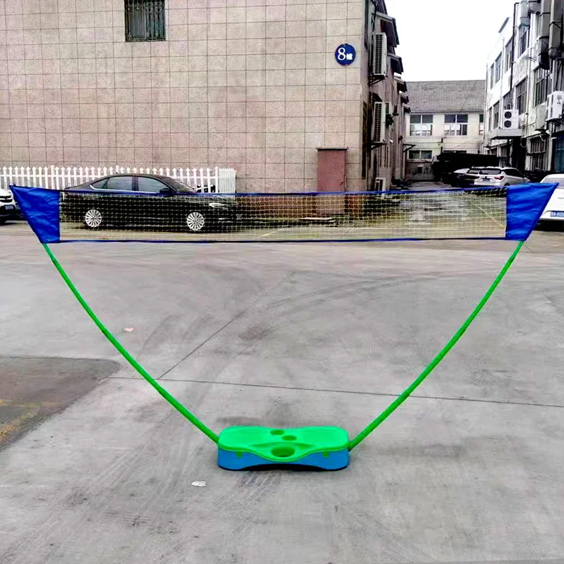 Portable badminton net rack set storage type 3M household simple outdoor badminton net bracket